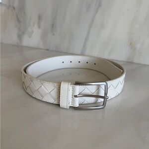 White Bottega Veneta Belt